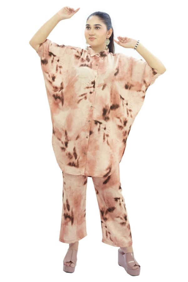 Elegant Kaftan Pattern Co-Ord Set with Matching Pant