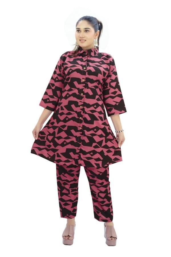 Zigzag Pattern Co-Ord Set with Matching Pant