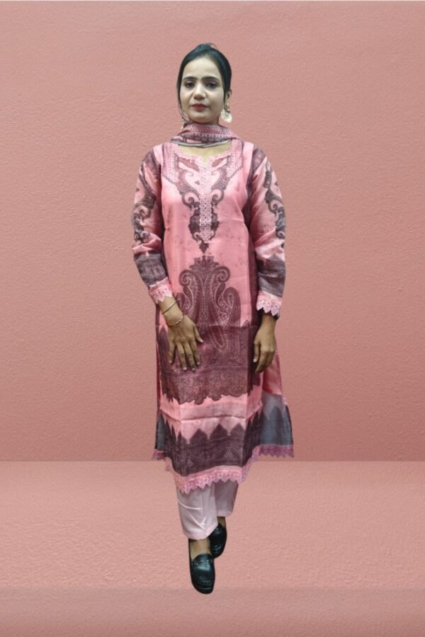 Stylish Printed Kurti Pant Set with Dupatta for Women
